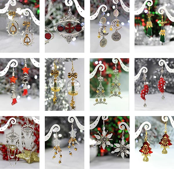 12 Days of Christmas Earrings Volume 5 ebook collage
