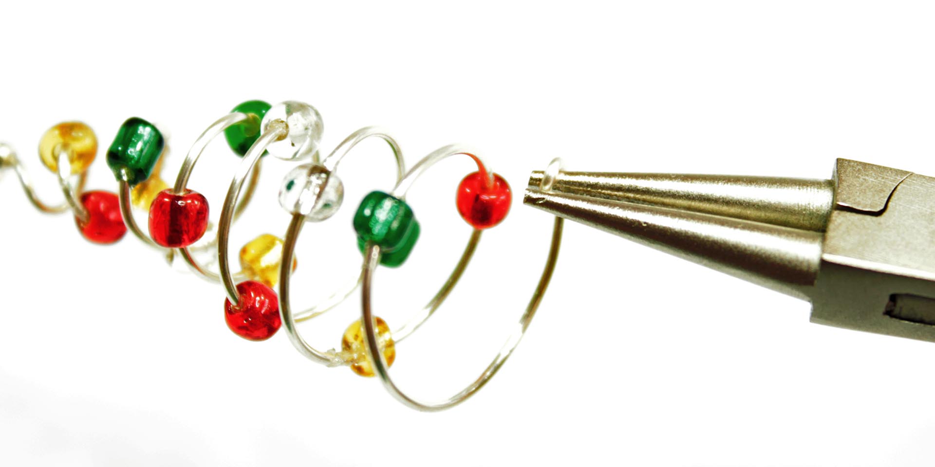 turn a loop on the end of the beaded wire