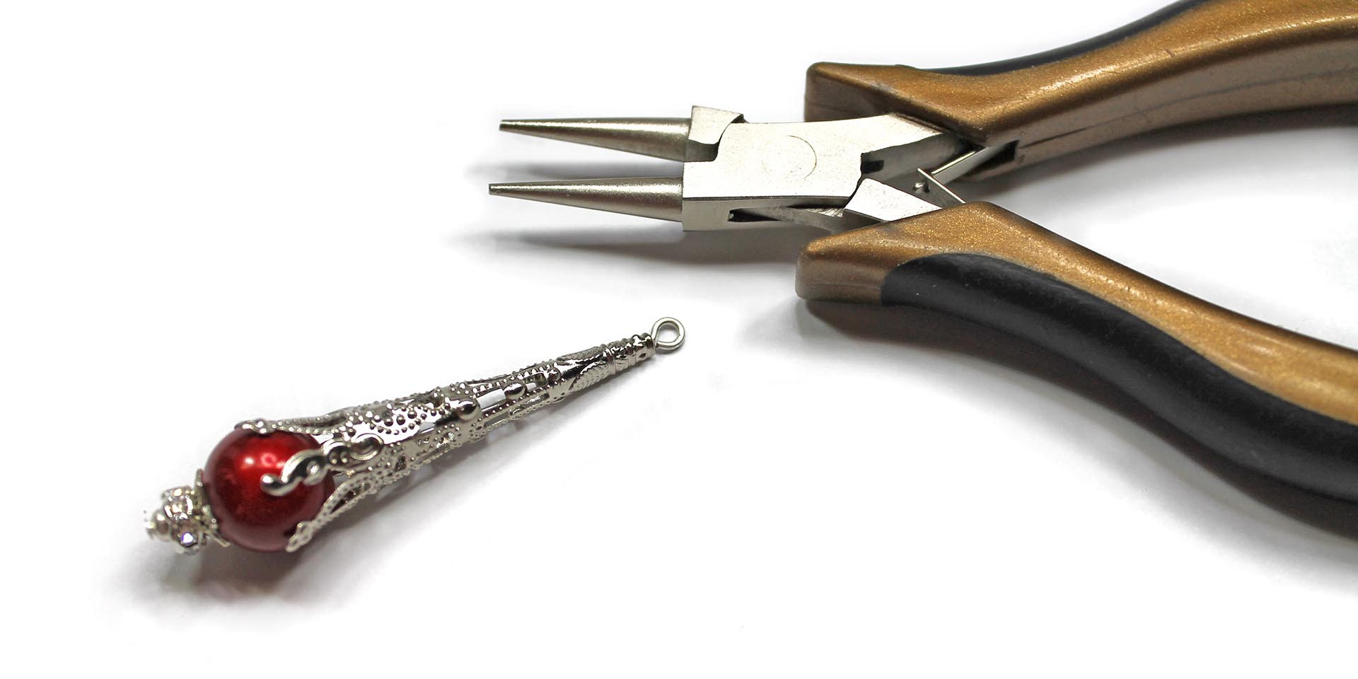 turn a simple loop above the bead cone